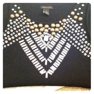 BCBGMaxazria knit beaded dress